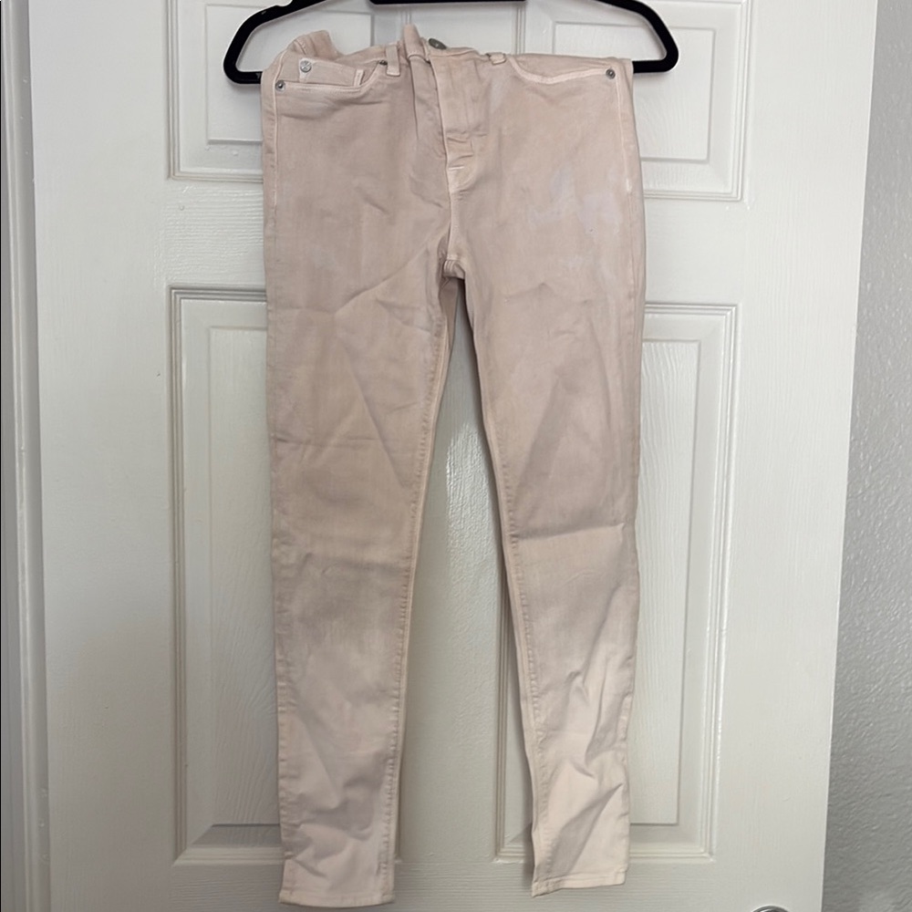 Hudson Jeans Pink Skinny Fit Denim
